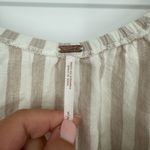 Free People  Folk Town‎ Linen Off-Shoulder Striped Mini Dress Size XS Photo 3