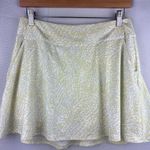 Adidas Womens Athletic Skort Size S Light Green & Yellow Abstract Print Photo 0
