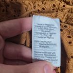 Madewell Eyelet Double-Tie Peasant Top in Carrot Cake Cotton Bohemian Size Small Photo 5