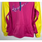 Nike ‎ Therma-Fit Women's Pink/Yellow Long Sleeve Athletic Hoodie ~M~ 454992-692 Photo 5