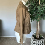 Loft Ann Taylor Olive Tan Utility Jacket Photo 4