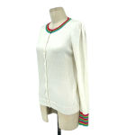 Boden Lytton Sparkle Cardigan‎ Sweater Ivory Rainbow Style US 4 White Photo 5