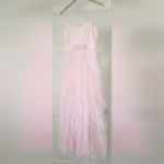 Pear Couture NWT Pear Culture Sweetheart Neck Pink Corset Corkscrew Tulle Gown Size 11/12 Photo 2