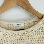 ALC Frank A.L.C Laney Open Knit Sweater Drop Shoulders Relaxed in Cream Women's XS Photo 2