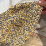 Handmade Hand knit short sleeve Yellow and blue  Knit Sweater cardigan measurements in pi Photo 1