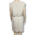 Calvin Klein Womens Blouson Dress Pullover Elastic Waist Boat Neck Beige Medium Photo 2