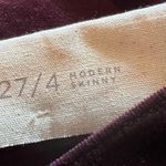 Loft Ann Taylor  Purple Corduroy Modern Skinny Pants Slim NWT Women's Size 27/4 Photo 3