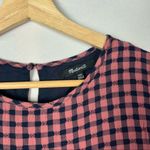 Madewell Short Sleeve Tiered Gingham Check Mini Dress XXS Photo 6