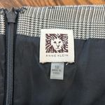 Anne Klein  Black & White Plaid Pencil Skirt with Floral Lace Appliqués Sz 10 Photo 3