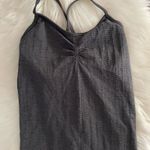 Athleta  Seamless Cami Tank Top Built-In Bra  Cross-Back Gray  Photo 2