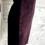 Elie Tahari Elle Tahari Horizon Emily 100% Lamb Suede Leather Knit Sheath Dress 0 Photo 2