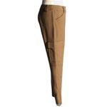 Cache  Olive Tan Slim Leg Cargo Pant Ankle Zipper New Stretch Dress Up $98 NWT Photo 1