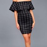 NWT Grey Plaid Body Con Black Size XL Photo 1