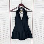 Kate Spade Crescent Bay High Neck Swim Dress Swimsuit Black Small Photo 8