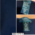 Ralph Lauren LAUREN NAVY BLUE KNIT FRONT POUCH POCKET SLEEVELESS SWEATER (XL) Photo 9