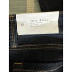New Ann Taylor Loft Women's Curvy Skinny Dark Wash Denim Blue Jeans Size 10 NWT Photo 3
