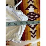 No Boundaries  White Eyelet Adj Straps‎ Lined Padded Bralette Size L (11-13) Photo 3