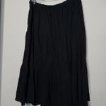 Black Y2K Maxi Peasant Tier Skirt Photo 0