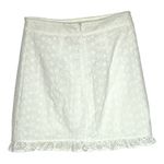 Mi ami Skirt Womens Small White Eyelet Lace Mini‎ Ruffle Feminine Romantic Fairy Photo 1