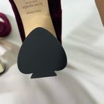 Kate Spade Sybil Velvet Pumps Gold Block Heel W/Pink Rhinestones 7.5M Cherrywood Photo 13