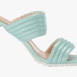 Yoki NIB  Women's Size:6.5 Open Toe Heels Pump Color:Lime/Turquoise, 3” Heel Photo 2