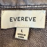 Evereve Ana Pocket Sweatshirt Grunge Lavender Grey Oversized Size Large Slouchy Photo 8