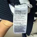 Old Navy  Blue + White Striped Lightweight Shaker Stitch Cardigan Photo 4