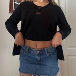 Jones New York black cardigan sweater with black button enclosure Photo 1