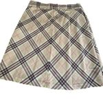 Lands' End  Size 16 Nova Print Skirt A-Line Wool Plaid Lined Academia Pockets Photo 7