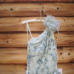 Mac Duggal  94151 Green Embellished One Shoulder Trumpet Gown with Flower Photo 7