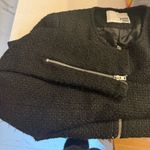 ANINE BING Black Tweed Zip Up Jacket Photo 10