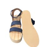 Lucky Brand NEW UCKY BRAND Samella Platform Wedge Sandal In Jeans Color Photo 5