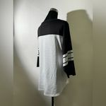 NFL  Raiders Women’s Mesh Jersey Top Black White TEAM APPAREL XL Football Tee Photo 1