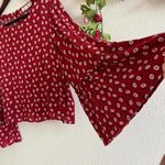 BB Dakota JACK Women's Medium Red Floral Top Photo 4