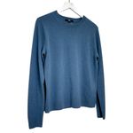 Uniqlo 100% Cashmere Crewneck Sweater Blue Size Medium Photo 2