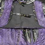 NWT Charmian Corset Jacket Belt Bag Set Royal Purple Lace Size Medium Photo 4