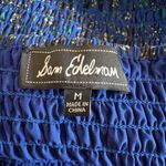 Sam Edelman Blue Smocked Bell Sleeve Blouse size M Photo 6