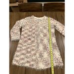 Solitaire  by Ravi Khosla duster Cardigan Sweater Fuzzy Knit Multicolor retro M Photo 1