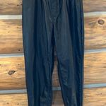 EXPRESS High Waisted Faux Leather Pull On Jogger Pants Photo 1