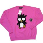 Forever 21 NWT x Hello Kitty & Friends Badtz-Maru Pink Knit Sweater Pullover XS Photo 1