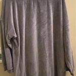 Democracy Velour Plush Pullover V Neck 3/4 Sleeve Women’s Large Photo 3