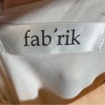 fab'rik Pastel peach and mint green mock neck border print maxi dress size small Photo 6