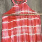 PaperMoon NWT  brand dress featuring a pink and white tie-dye pattern size M Photo 4