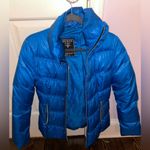 Guess  Light Blue Puffy Coat Photo 0