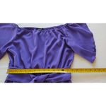 Chicme Women Purple Off the Shoulder Wide Leg Jumpsuit, Size L Size L Photo 9
