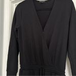 Beyond Yoga  Cozy Fleece Jogger Black Jumpsuit with Criss Cross Opening L… Photo 4