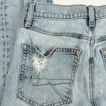 American Eagle  Womens Size 2 Short Stretch Light Wash Jeans Raw Hem Skinny Photo 4