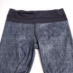 Lululemon Run Inspire Crop II Size 6 Burlap Texture Black Dune Gray Luxtreme Photo 2