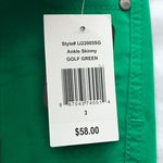 NWT 3 Crave Golf Green Ankle Skinny Jeans Women’s Size 25 Photo 4