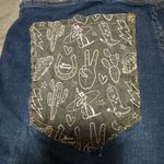 Ranch Dress’n Chic Blue Boot Cut Jeans with Patterned Cowgirl 🤠 Pocket Size M Photo 2